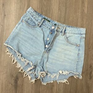 Light Blue Denim Shorts